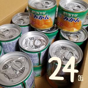 サンヨー 国産 みかん缶詰 8号缶 80g 24缶セット｜89bunchan