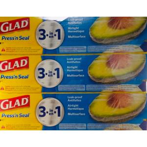 プレスンシール　3個セット　プレス＆シール　多用途　シールラップ 食品包装用フィルム GLAD Press'nSeal プレスアンドシール　COSTCO　コストコ 送料無料