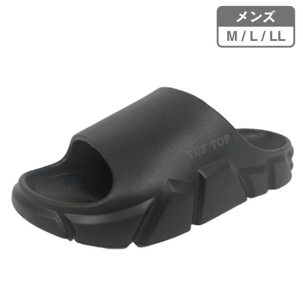 【TUFTOP】メンズ コンフォートサンダル [TT-5841] ブラック スリッパ リカバリー 室...