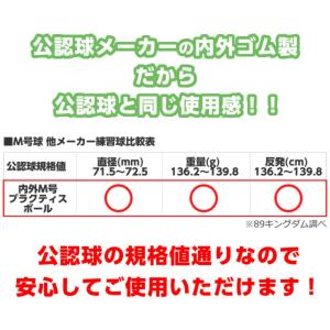 【A倉庫】【練習球】ナイガイ 軟式野球 プラク...の詳細画像3