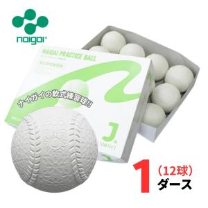 【練習球】ナイガイ 軟式野球 プラクティスボール J号 1ダース(12球) 学童向け J球 ジュニア 練習球【抗菌】 軟式野球ボールの商品画像