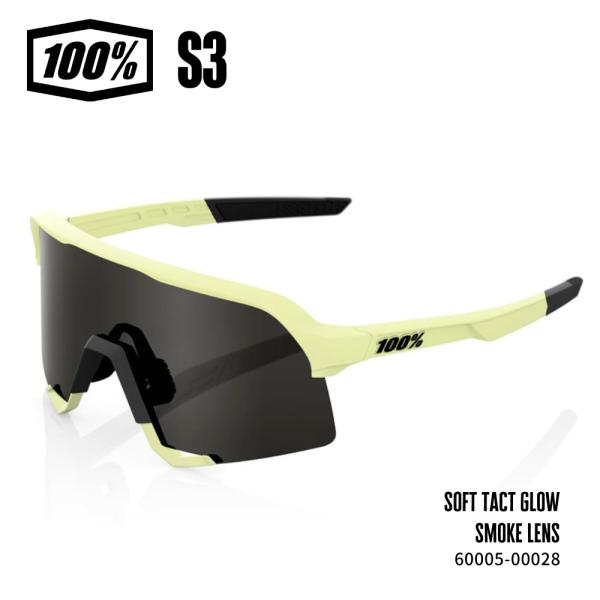 100%（ワンハンドレッド） S3 -Soft Tact Glow-Smoke  Lens 6000...