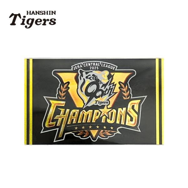 阪神タイガースグッズ 2025 セ・リーグ優勝記念 箔押しアクリルマグネット