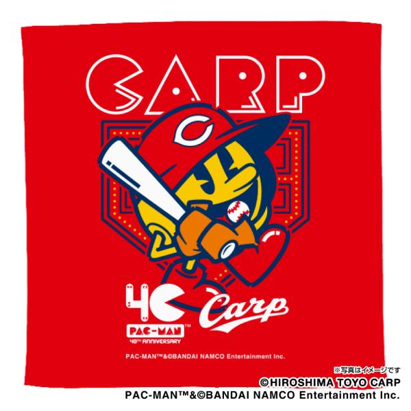 広島東洋カープ×パックマンコラボ　ハイブリッドハンドタオル（パックマン）パックマン生誕40周年記念コ...