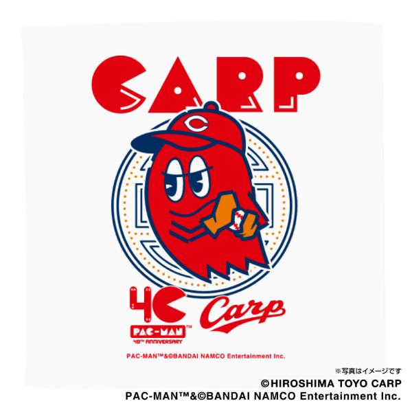 広島東洋カープ×パックマンコラボ　ハイブリッドハンドタオル（ブリンキー）パックマン生誕40周年記念コ...