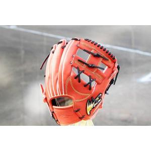 アイピーセレクト 硬式グラブ 内野手用 Ip.053-Lc オレンジ 高校野球ル