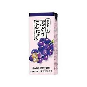 サントリー こんにゃくゼリー飲料 ぶどうこんにゃく 250ml ×24本 【紙パック】