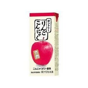 サントリー こんにゃくゼリー飲料 りんごこんにゃく 250ml ×24本 【紙パック】