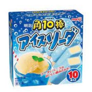 アイス　差し入れ 誕生日プレゼント 明治 角10棒 アイスソーダ 65ml×6本　8箱入