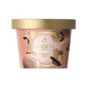 GODIVA カップアイス ミルクチョコレートヘーゼルナッツ 90ml×6個  ゴディバ アイスクリ...