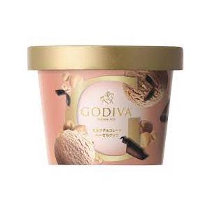 アイス GODIVA カップアイス ミルクチョコレートヘーゼルナッツ 90ml×6個  ゴディバ  ...