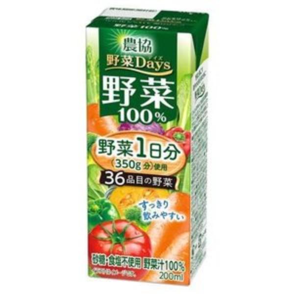 雪印メグミルク 農協 野菜DAYS 野菜 100％ 200ml24本