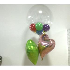 ドット入りハート　バルーン　ギフト 発表会 お誕生日会 発表会 結婚式 ギフト 飾り付け　装飾 バル...