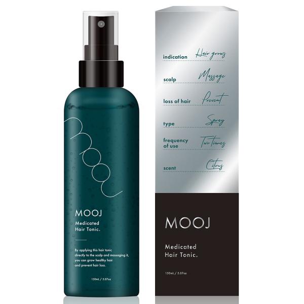 【薬用】MooJ Medicated HairTonic 育毛剤 リデンシル 「育毛 薄毛 かゆみ ...