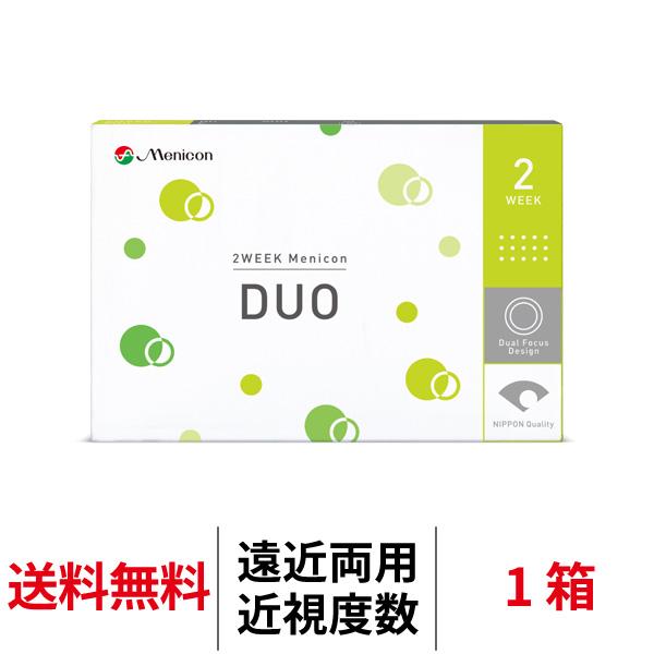 メニコン 2ウィークメニコンDUO 遠近両用 近視用 1箱6枚入 2週間交換 2WEEK Menic...