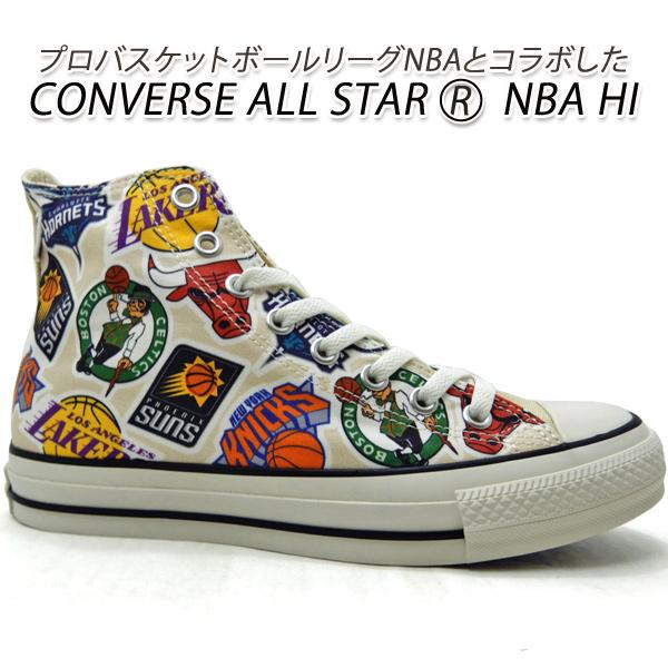 コンバース スニーカー メンズ コラボ 柄 CONVERSE ALL STAR (R) NBA HI...