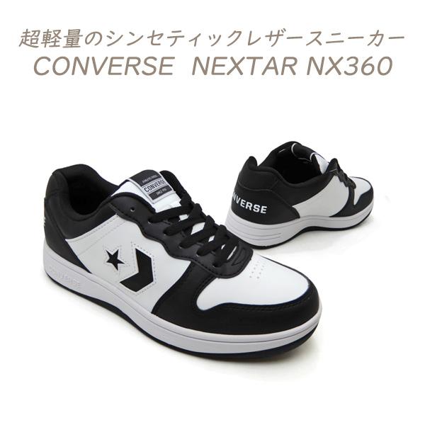 CONVERSE コンバース スニーカー メンズ ローカット 白 黒 ネクスター CONVERSE ...