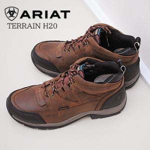 40％OFF ARIAT TERRAIN H20 アリアット テレイン H20 DISTRESSED BROWN ディストレスト ブラウン ワイド 幅広 メンズ   アウトドア ハイキング ブーツ 防水
