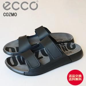 ECCO エコー ECCO COZMO WOMENS FLAT SANDAL コズモ ウィメンズ フラットサンダル BLACK ブラック サンダル アウトドア キャンプ レディースの商品画像