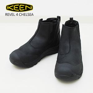 KEEN キーン REVEL 4 CHELSEA  レヴェル フォー チェルシー BLACK/BLACK ブラック/ブラック ウィンターブーツ アウトドア 防水 サイドゴア 返品交換送料無料｜928wing