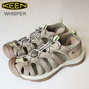 KEEN キーン ウィメンズ WHISPER ウィスパー Timberwolf/Tarragon ティンバーウルフ/タラゴン アウトドア フェス 靴 サンダル レディース 返品交換送料無料