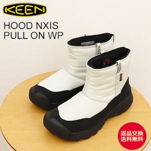 KEEN キーン レディース HOOD NXIS PULL ON WP フッド ネクシス プルオン ウォータープルーフ シルバーバーチ/ブラック ブーツ アウトドア