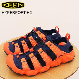 KEEN キーン  HYPERPORT H2 ハイパーポート エイチツー スカーレット アイビス/ネイバル アカデミー アウトドア サンダル メンズ 返品交換送料無料｜928wing