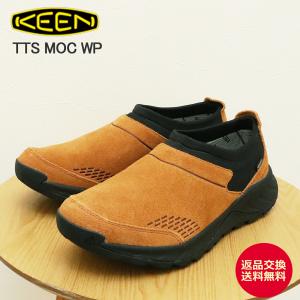 KEEN キーン TTS MOC WP ウォータープルーフ ROASTED PECAN/BLACK ローステッドピーカン/ブラック スリッポン 撥水 コンフォート