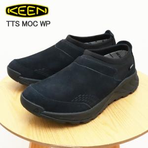 KEEN キーン TTS MOC WP ティーティーエス モック ウォータープルーフ BLACK/BLACK ブラック/ブラック スリップオン 撥水 アウトドア キャンプ