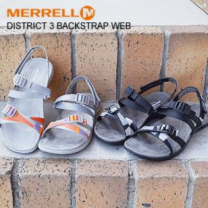 30％OFF MERRELL メレル レディース DISTRICT 3 BACKSTRAP WEB ディストリクト3 バックストラップウェブ BLACK/PALOMA ブラック/パロマ  ウィメンズ サンダル｜928wing