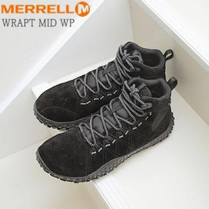 MERRELL メレル メンズ レディース WRAPT MID WATERPROOF ラプト ミッド ウォータープルーフ BLACK/BLACK ブラック/ブラック  靴 スニーカー アウトドア  防水｜928wing