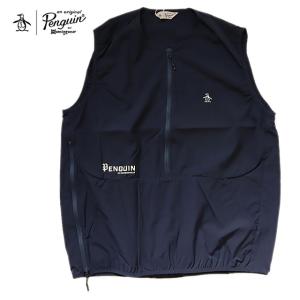 即納 Penguin by Munsingwear ペンギン バイ マンシングウェア UTILITY PULLOVER VEST ユーティリティ プルオーバー ベスト NAVY ネイビー メンズ 正規取扱店