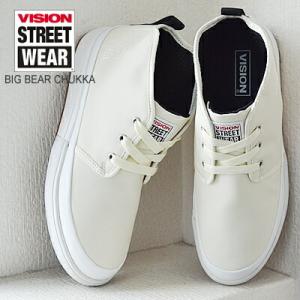 ★60％OFF★VISION STREET WEAR ヴィジョン ストリート ウェア BIGBEAR CHUKKA ビッグベアチャッカ WHITE ホワイト｜928wing