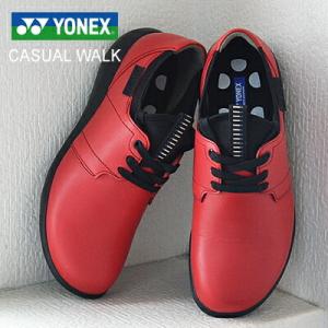 40％OFF YONEX ヨネックス パワークッション CASUAL WALK カジュアルウォーク LC99 R レッド 3.5E コンフォート ウォーキング 靴  シューズ｜928wing