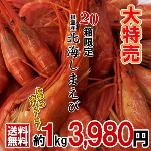 大特売! 20箱限定 北海道根室産 北海しまえび 約1kg  無くなり次第終了です。再販の予定はございません。予めご了承ください。