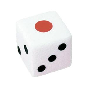 丸惣 (Marusou) ファッションサイコロ [特大] 190×190×190mm 白地 パイル地 PL-022の商品画像