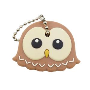 キーカバー／キーホルダー／キーキャップ - 可愛い動物、ペット、恐竜、海洋動物の顔 ボールチェーン付きの商品画像