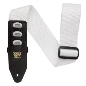 【正規品】 ERNIE BALL 4259 ギターストラップ ホワイト PICKHOLDER STRAP WHITE ピの商品画像