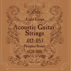 ARIA アリア Acoustic Guitar フォークギター弦 Light ライト フォスファーブロンズ AGS-200Lの商品画像