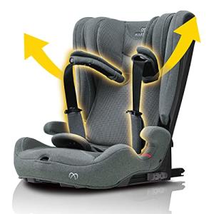 エールベベ チャイルドシート 1歳から 使える ISOFIX 固定 パパット 2 プレミアム ナチュラルグレー ジャンピングハーネス搭載 CF531の商品画像