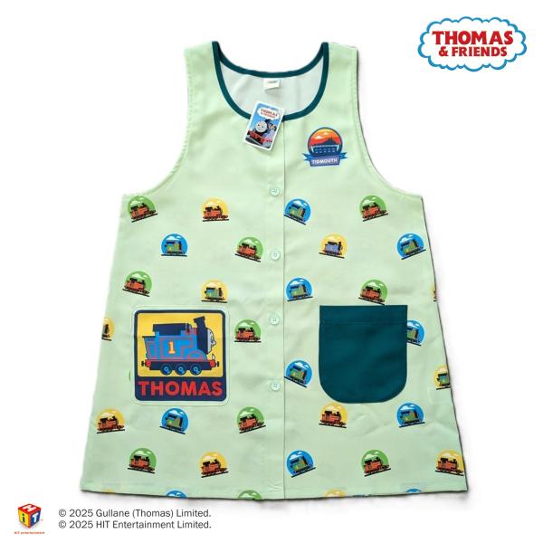 きかんしゃトーマス　かくれんぼドットエプロン 保育士エプロン　キャラクターエプロン