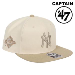 47 キャップ ニューヨーク・ヤンキース メンズ メジャーリーグ ロゴ ブランド ベースボールキャップ NY キャプテン 帽子 サイドパッチ スナップバック 男女兼用｜99headwearshop