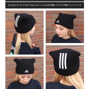 アディダス ニットキャップ スクエア ニット帽 猫耳 レディース 楽天市場】adidas アディダス 猫耳 ニットキャップ ニット帽