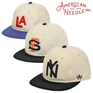 American Needle アメリカンニードル キャップ メンズ 帽子 リネン NEGRO LEAGUE MiLB NY 麻 6パネル 野球 復刻 ツートンカラー レザーベルト｜99headwearshop