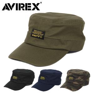 アビレックス ワークキャップ 帽子 メンズ AVIREX BLACK PATCH ブランド