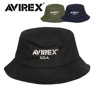 アビレックス バケットハット メンズ AVIREX ロゴ ブランド 帽子 レディース アメカジ ハット
