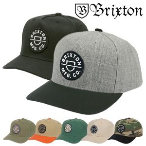 BRIXTON ブリクストン キャップ メンズ CREST C MP SNBK CAP  帽子 スナップバック スケーター スケートブランド｜99 HEADWEAR SHOP