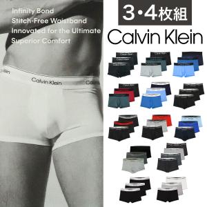 【3枚/4枚セット】カルバンクライン ボクサーパンツ メンズ 下着 ローライズ Calvin Klein CK アンダーウエア Low Rise 3枚組 4枚組