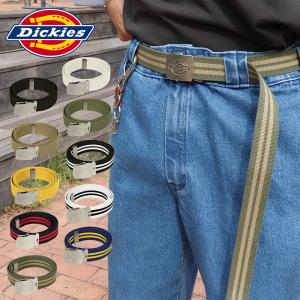 ディッキーズ ベルト メンズ レディース Dickies ガチャベルト ワークベルト GIベルト ローラーバックル キャンバス カジュアル ブランド ファッション 男女兼用｜99headwearshop