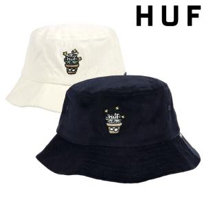 ハフ バケットハット コーデュロイ ポットヘッド メンズ レディース ハット HUF 帽子 男女兼用 ストリート ブランド ロゴ 刺繍 かわいい かっこいい おしゃれ｜99headwearshop